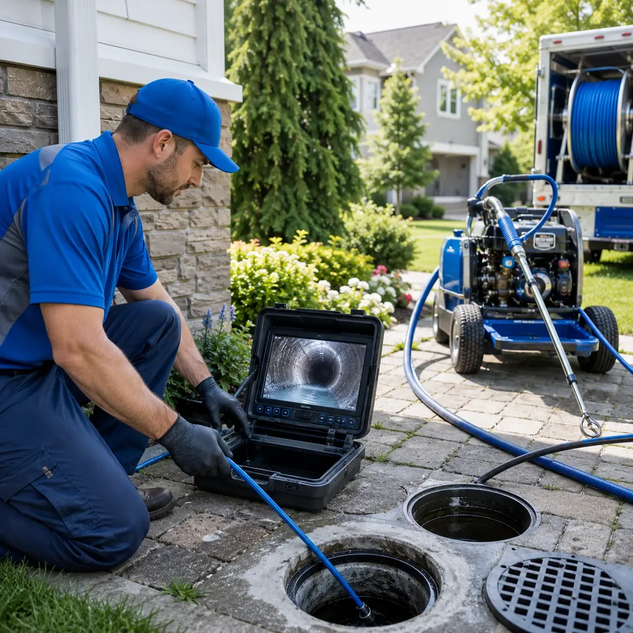 Outdoor drain cleaning professionals serving Yosemite, KY